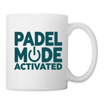 Padel Fashion Activated Power Button Sport Style - Mug - white - Right