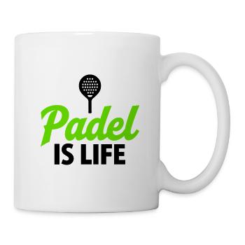 Le padel, c’est la vie, le sport et le style de vie - Mug blanc - blanc - Droite