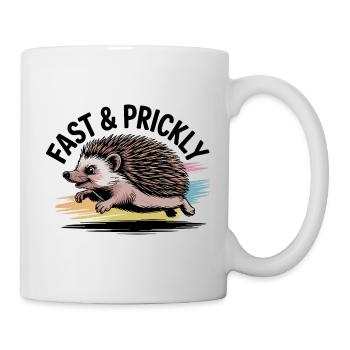 Colorful Sprint Hedgehog - Mug - white - Right