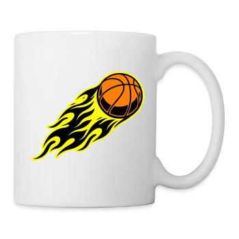 Basketball flame - Mug - white - Right