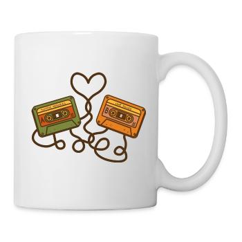 Mixtape Memories – Retro Cassettes - Mug - white - Right