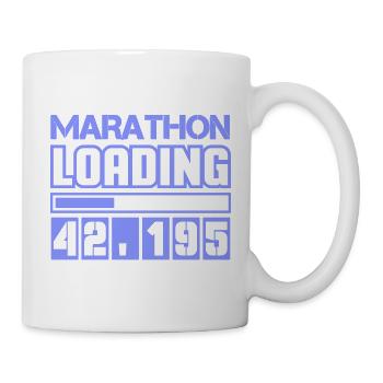 Coureurs marathon marathon 42 195 - Mug blanc - blanc - Droite