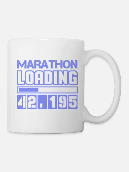 Marathon Marathonläufer 42.195 - Tasse - Weiß