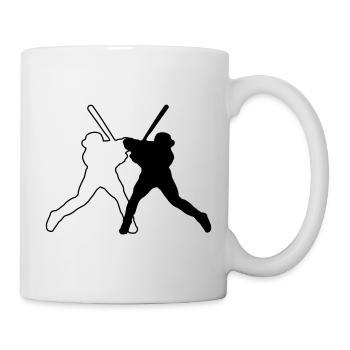 Base-ball - Mug blanc - blanc - Droite