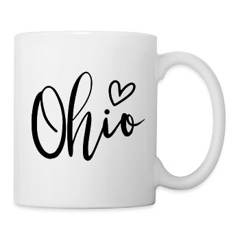Ohio Heart Women's Love Ohio - Tasse - Weiß - Rechts