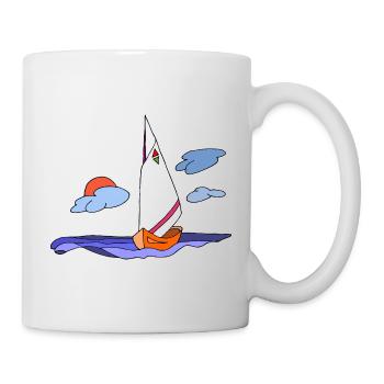 Segelboot - Tasse - Weiß - Rechts