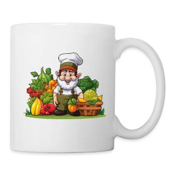 Chef at Gemüseparadies - Mug - white - Right