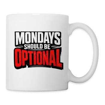 Monday should be optional Vintage - Mug - white - Right