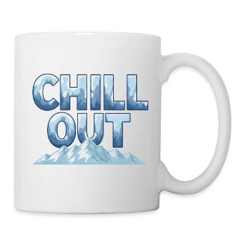 Chill Out Mountains Winter Outdoor Design - Mug - white - Right