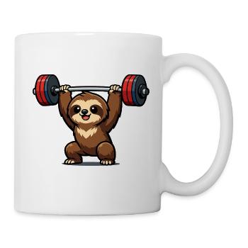 Powerful sloth lift - Mug - white - Right