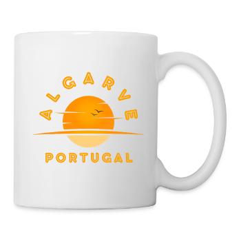 Algarve Portugal Sunset Logo - Mug - white - Right