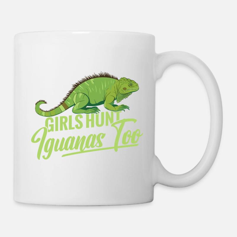 Femmes chasseuses d’iguanes, chasseuse de reptiles, lézards - Mug blanc - blanc