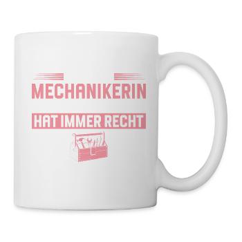 Mechanic is always right Craftswoman - Mug - white - Right