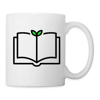 Buch Pflanze Wachstum Lernen - Tasse - Weiß - Rechts