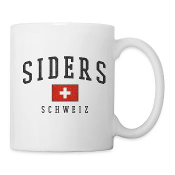 Logo du drapeau de Sierre en Suisse - Mug blanc - blanc - Droite