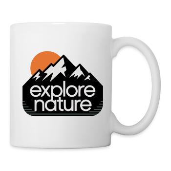 Explore Nature Mountains Sunset - Mug - white - Right