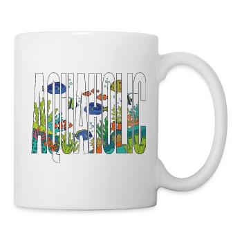 Aquarium Discus Fish Tank Aquarist - Mug - white - Right