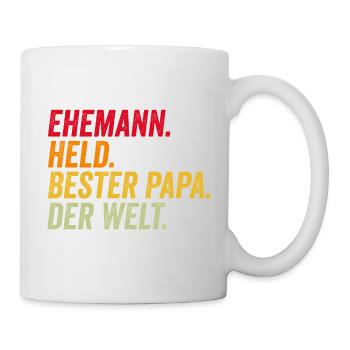 Mari Meilleur Papa Fête des Pères Drôle - Mug blanc - blanc - Droite
