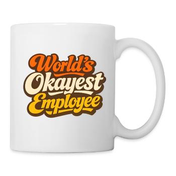 Der beste Mitarbeiter der Welt - Tasse - Weiß - Rechts