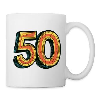 50 Number Colorful - Mug - white - Right