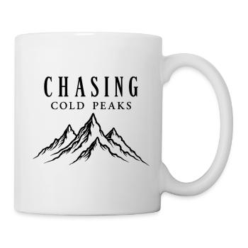 Chasing Cold Peaks Mountains Hiking Outdoor - Mug - white - Right