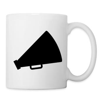 Cheerleader megaphone - Mug - white - Right
