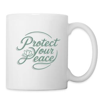Protégez votre paix Lotus Flower Yoga Spirit - Mug blanc - blanc - Droite