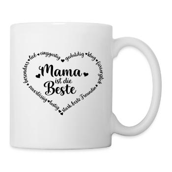 Mom is the best - heart - customizable - Mug - white - Right