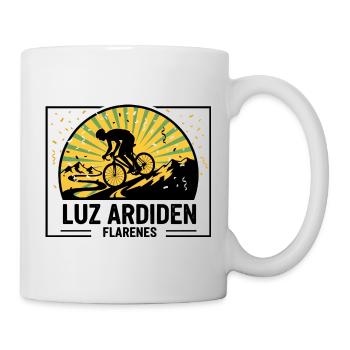 Luz Ardiden Pyrénées Cycling Lacets Art - Mug blanc - blanc - Droite