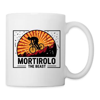 Mortirolo Italy Cycling Toughest Climb Art - Mug - white - Right