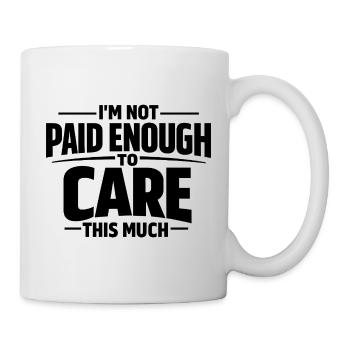 Je me fiche de la déclaration qui fait un doigt d’honneur - Mug blanc - blanc - Droite