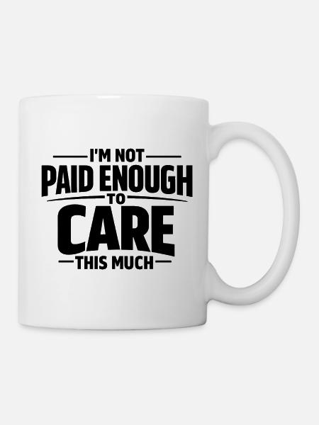 Ist mir egal Mittelfinger Statement - Tasse - Weiß
