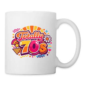 70er Jahre - Tasse - Weiß - Rechts
