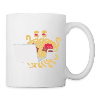 Flying Spaghetti Monster Pastafari FSM Atheist - Tasse - Weiß - Rechts