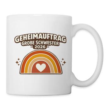 Geheimauftrag große Schwester 2026 - Tasse - Weiß - Rechts