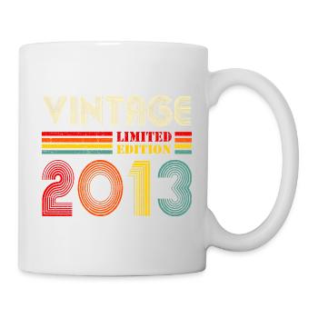 13e anniversaire de cadeaux de 13 ans Vintage 2013 - Mug blanc - blanc - Droite