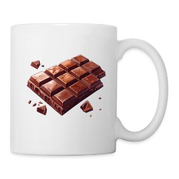 chocolat - Mug blanc - blanc - Droite