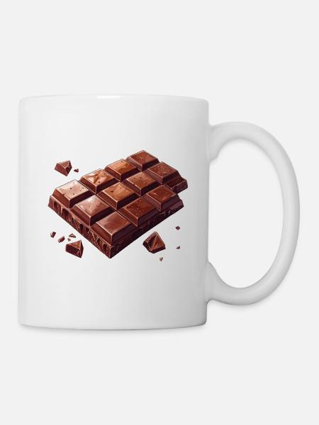 Schokolade - Tasse - Weiß