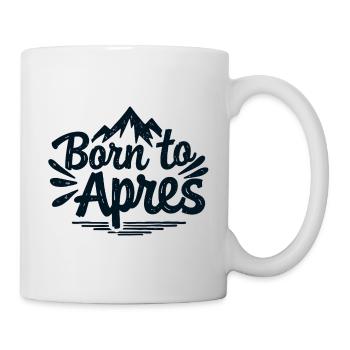 Né de la fête des sports d’hiver Après Ski Mountains - Mug blanc - blanc - Droite