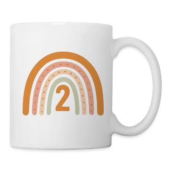 Second Birthday Rainbow - Mug - white - Right