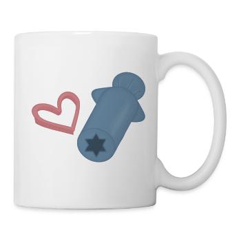 Heart Rocket Retro Print - Mug - white - Right