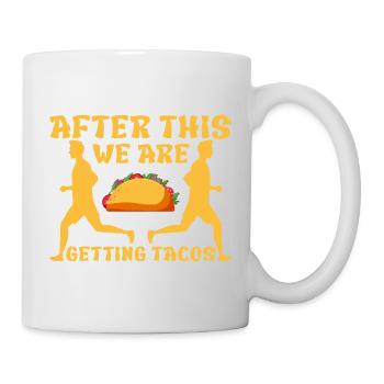 Marathonien après qu’on ait fait courir les tacos - Mug blanc - blanc - Droite