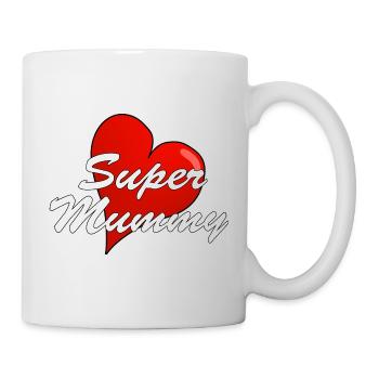 SUPER MUMMY - Mug - white - Right