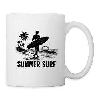 Enjoy the Summer Summer Surf In Blue Paradise - Tasse - Weiß - Rechts