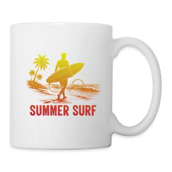 Enjoy the Summer Summer Surf In Blue Paradise - Tasse - Weiß - Rechts