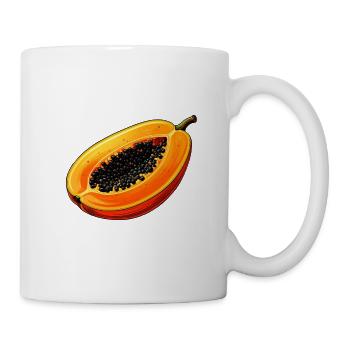 Papaya - Tasse - Weiß - Rechts