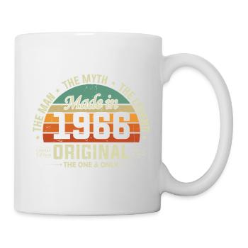 Original 1966 Vintage Born Retro Birthday - Mug - white - Right