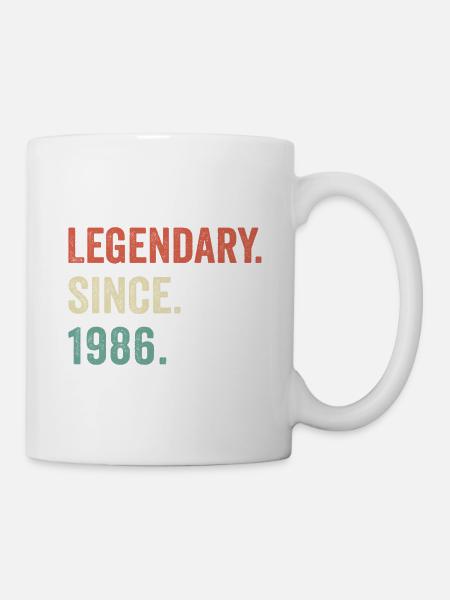 legendär seit 1986 - Tasse - Weiß