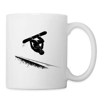Slopestyle Salto Freestyle Winter Sports Action - Mug - white - Right