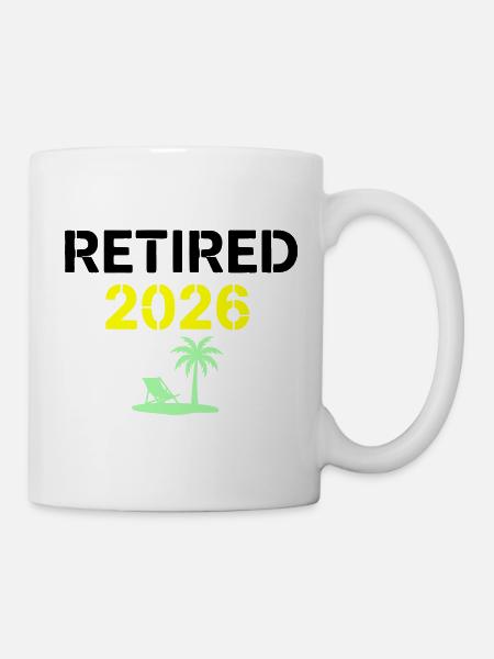 Pension Palm 2026 retraité - Mug blanc - blanc